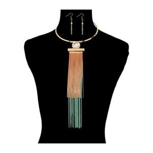 This Is A Double Layered Chain Choker Set